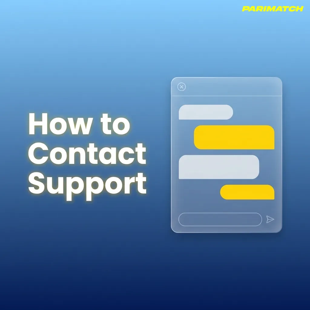 Customer support contact options including live chat, email, phone, FAQ section, and social media channels — Parimatch in India
