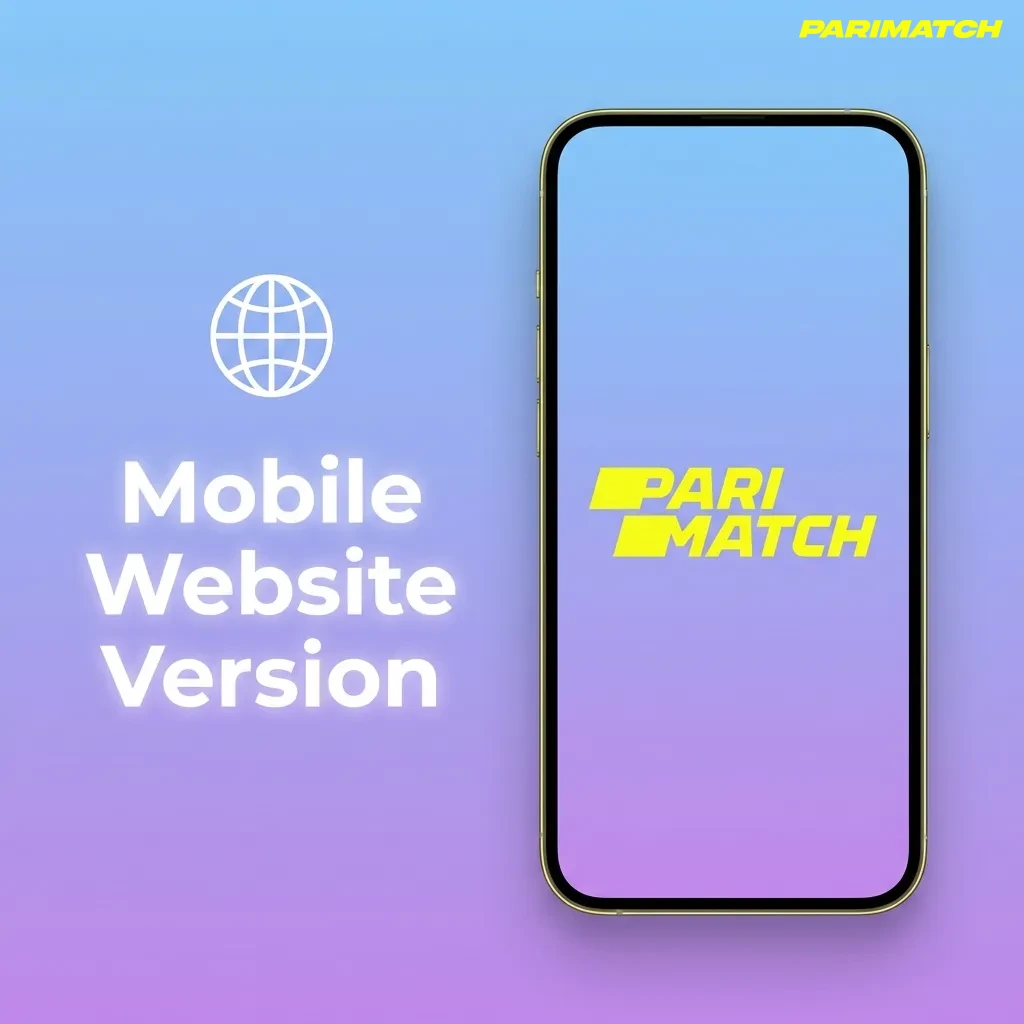 Parimatch India mobile website interface showing betting options on smartphone screen with instant browser access