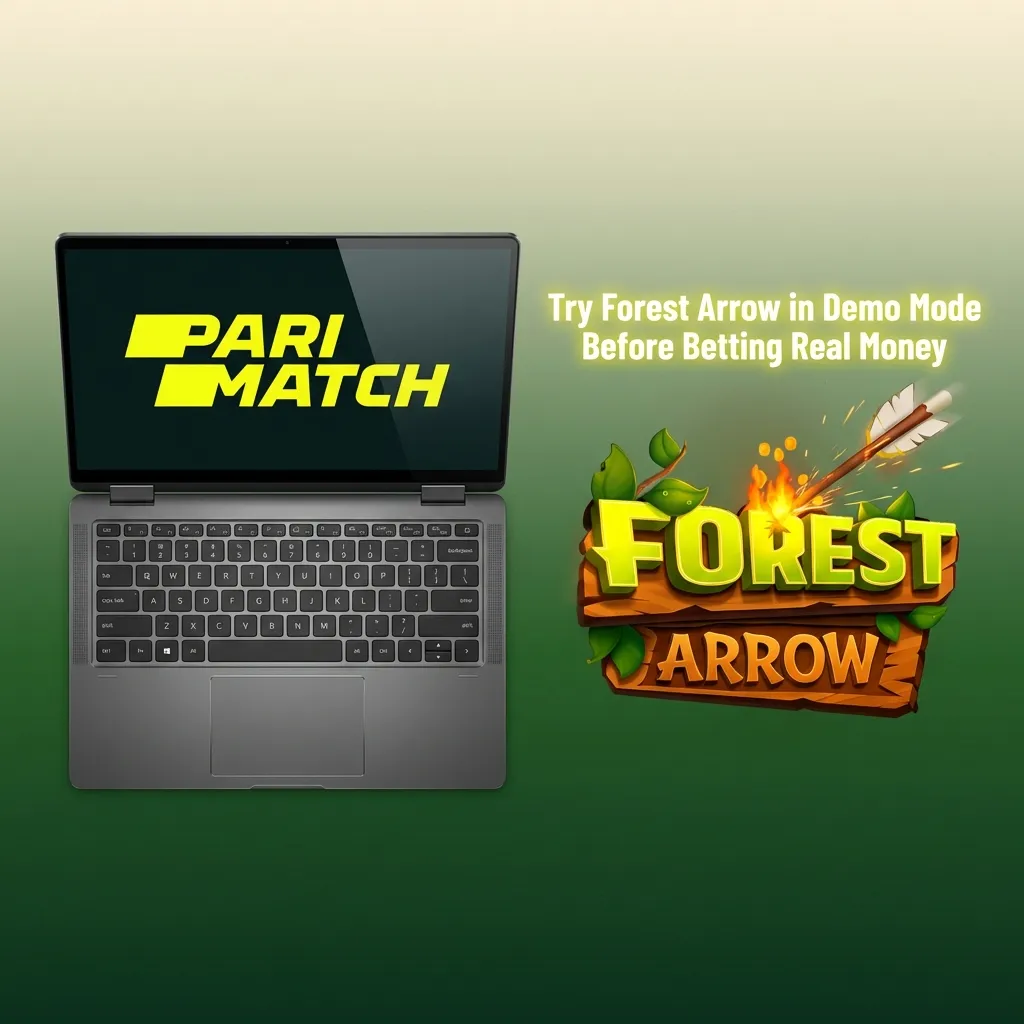 Player testing Forest Arrow slot game in free demo mode with virtual credits on screen — Parimatch in India