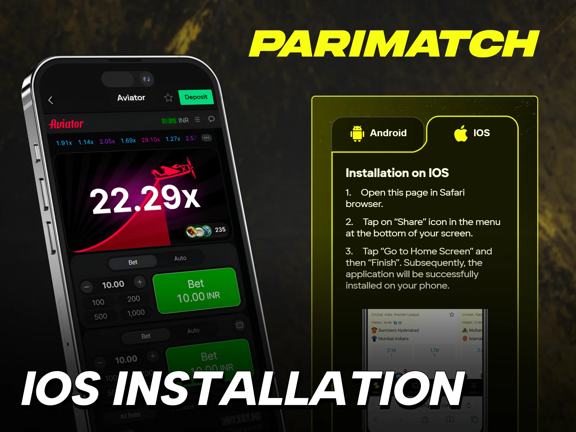 aviator game parimatch download india