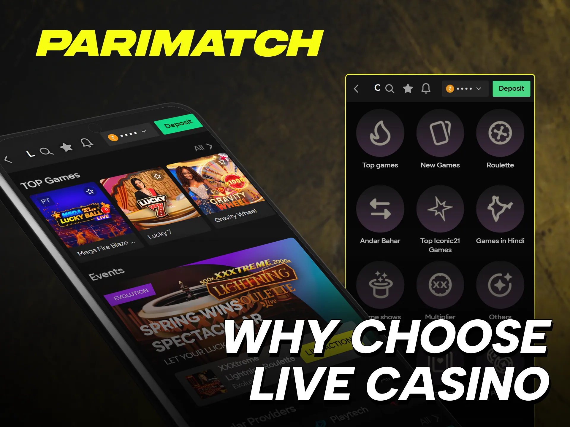 parimatch live casino for indian players