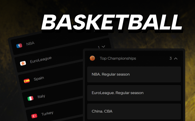Win on professional basketball games using Parimatch Sport features.