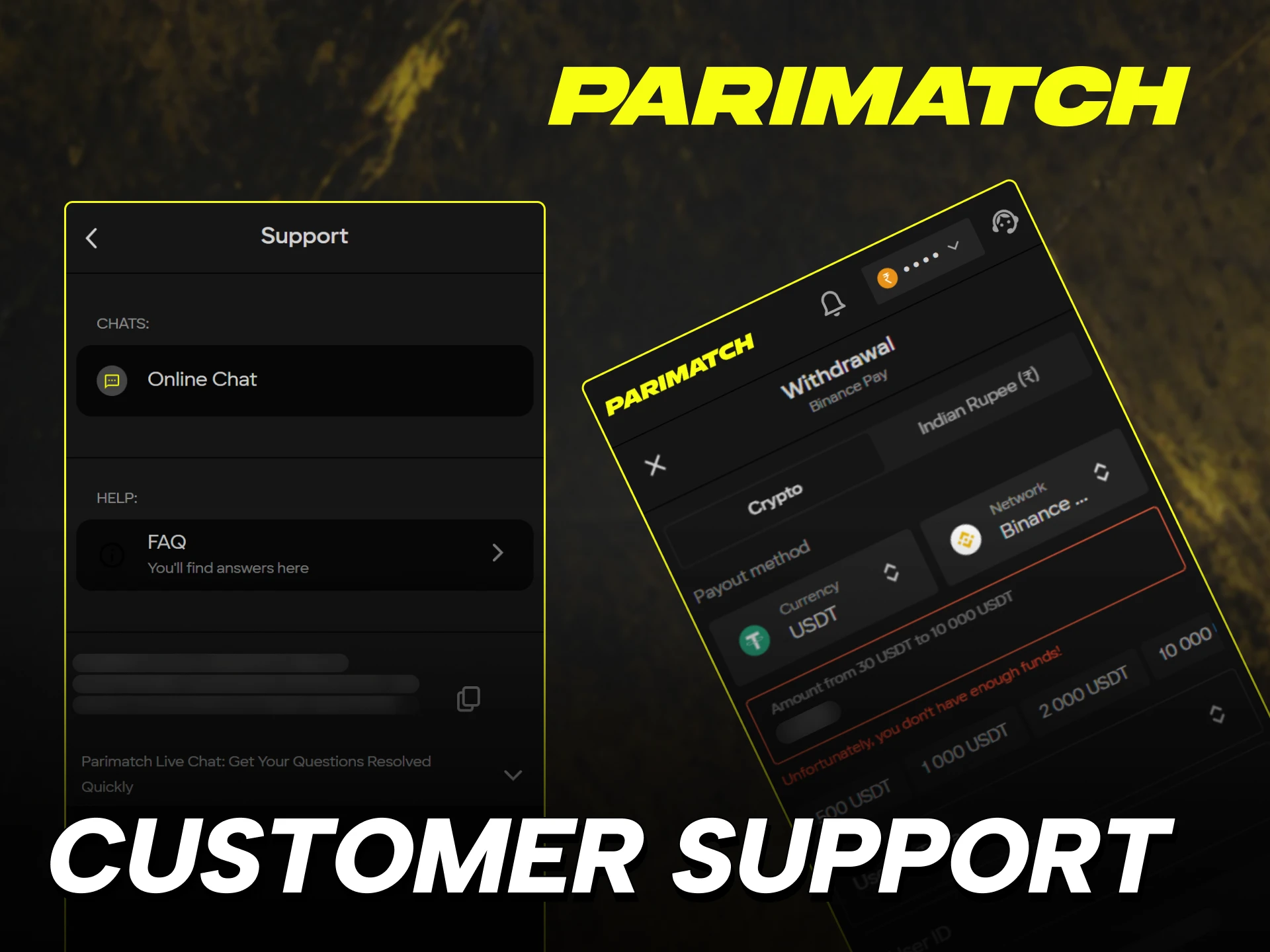parimatch withdrawal options india