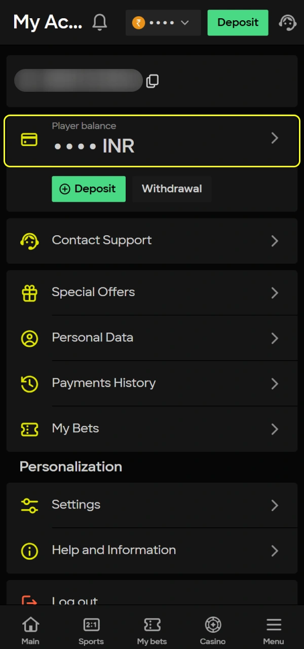 Receive your funds safely after the Parimatch India withdrawal review.